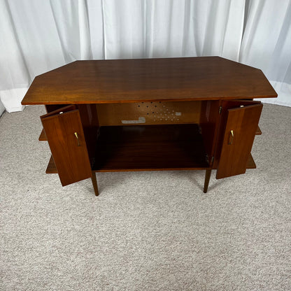 Buffet bas en placage teck, 1960/70, Midcentury modern
