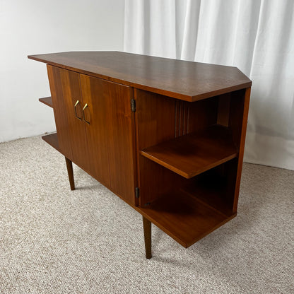 Buffet bas en placage teck, 1960/70, Midcentury modern