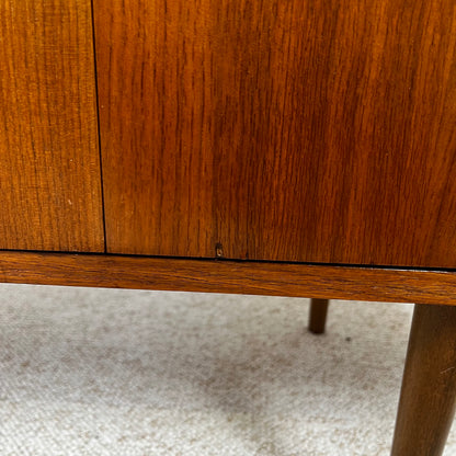 Buffet bas en placage teck, 1960/70, Midcentury modern