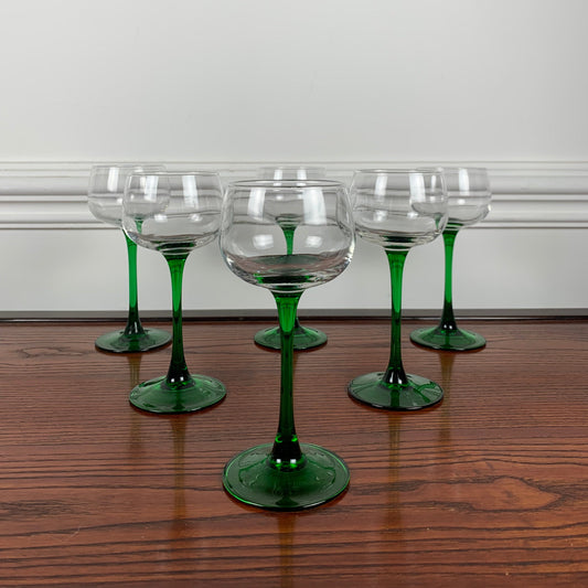 Lot de 6 verres à vin d'alsace