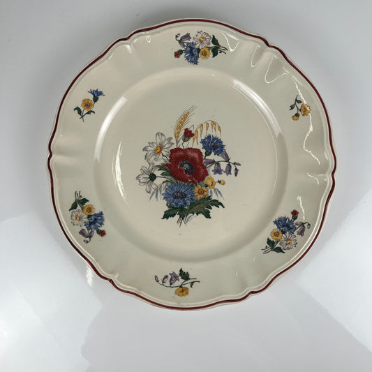 Plat à gateau rond  "Agreste" Sarreguemines, XXe s.