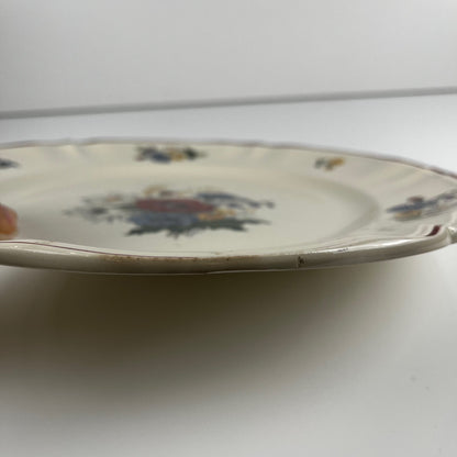 "Agreste" round cake plate, Sarreguemines, 20th century.