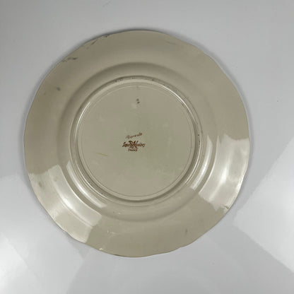"Agreste" round cake plate, Sarreguemines, 20th century.