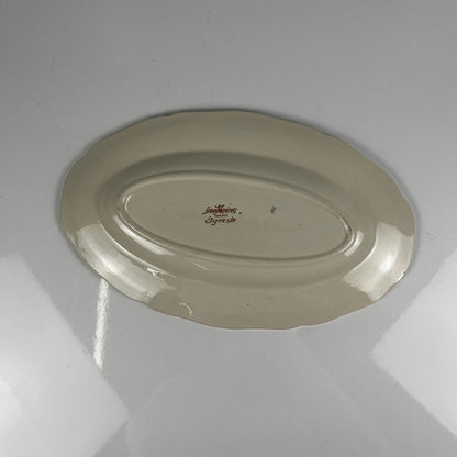 Petit plat ovale  "Agreste" Sarreguemines, XXe s.