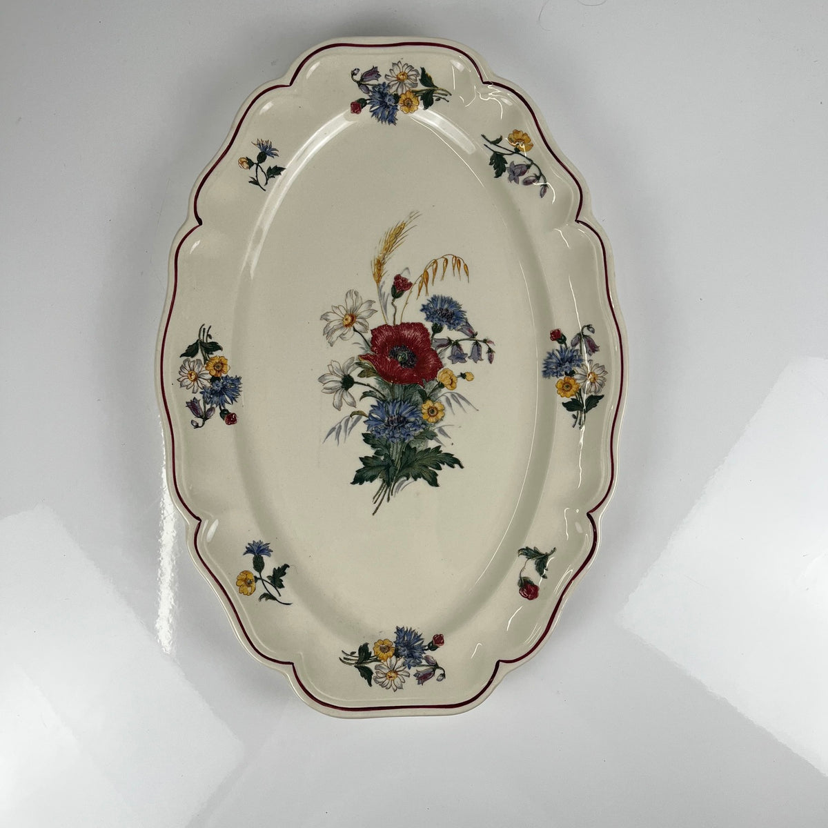 Plat ovale  "Agreste" Sarreguemines, XXe s.