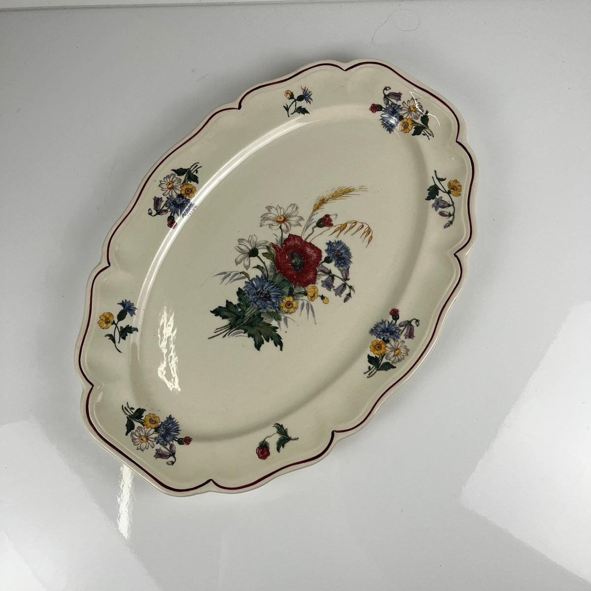 Plat ovale  "Agreste" Sarreguemines, XXe s.
