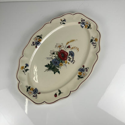 Plat ovale  "Agreste" Sarreguemines, XXe s.