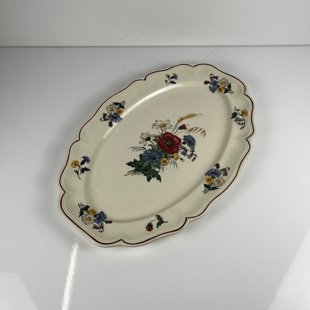 Plat ovale  "Agreste" Sarreguemines, XXe s.