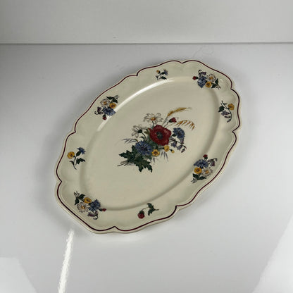 Plat ovale  "Agreste" Sarreguemines, XXe s.