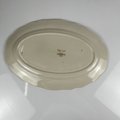 Plat ovale  "Agreste" Sarreguemines, XXe s.