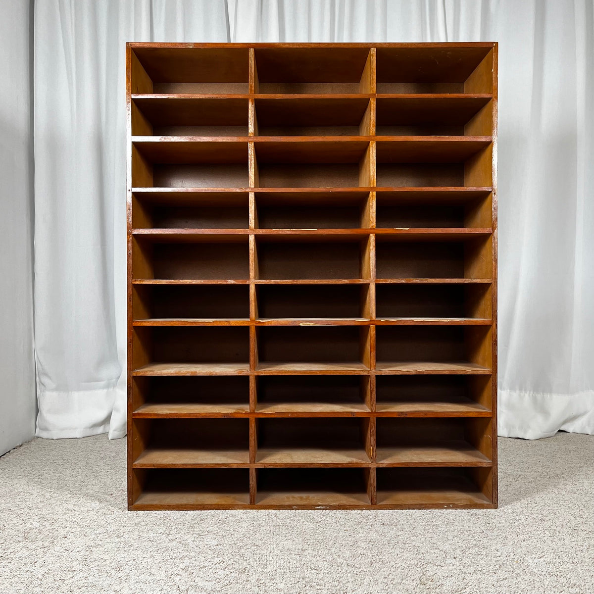 30-compartment industrial cabinet, first half of the 20th century.