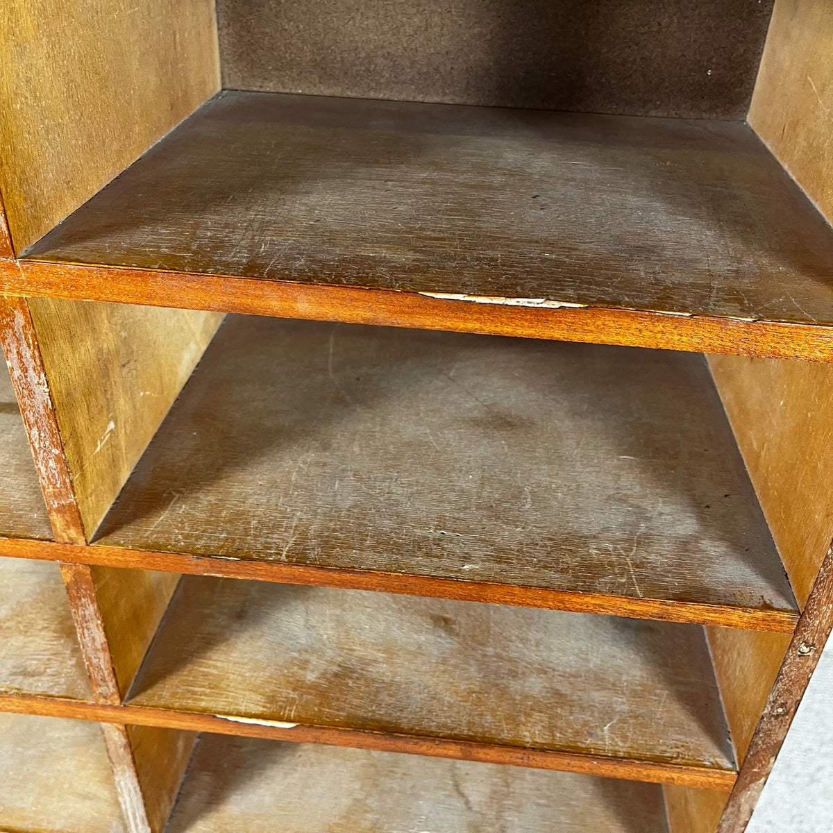 30-compartment industrial cabinet, first half of the 20th century.