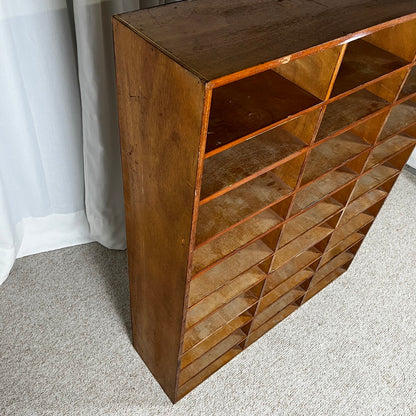 30-compartment industrial cabinet, first half of the 20th century.