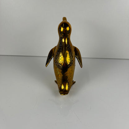 Sculpture de pingouin en laiton, style Hollywood regency - Midcentury modern