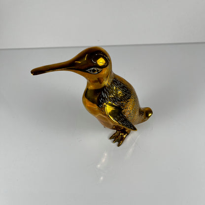 Sculpture de pingouin en laiton, style Hollywood regency - Midcentury modern