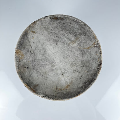 Antique stoneware confit pot, grey, 1900
