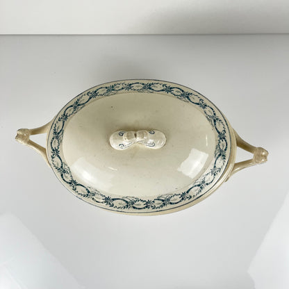 Soupière Salins "Recamier" terre de fer, fin XIXe siècle