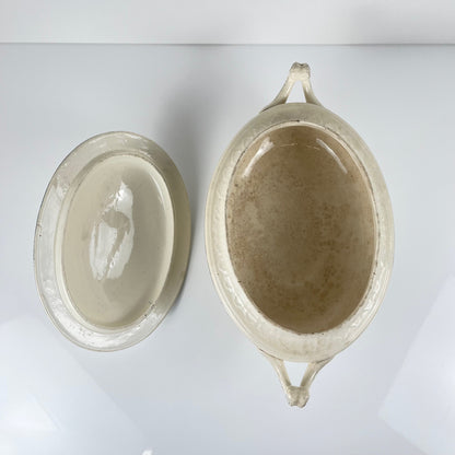 Soupière Salins "Recamier" terre de fer, fin XIXe siècle