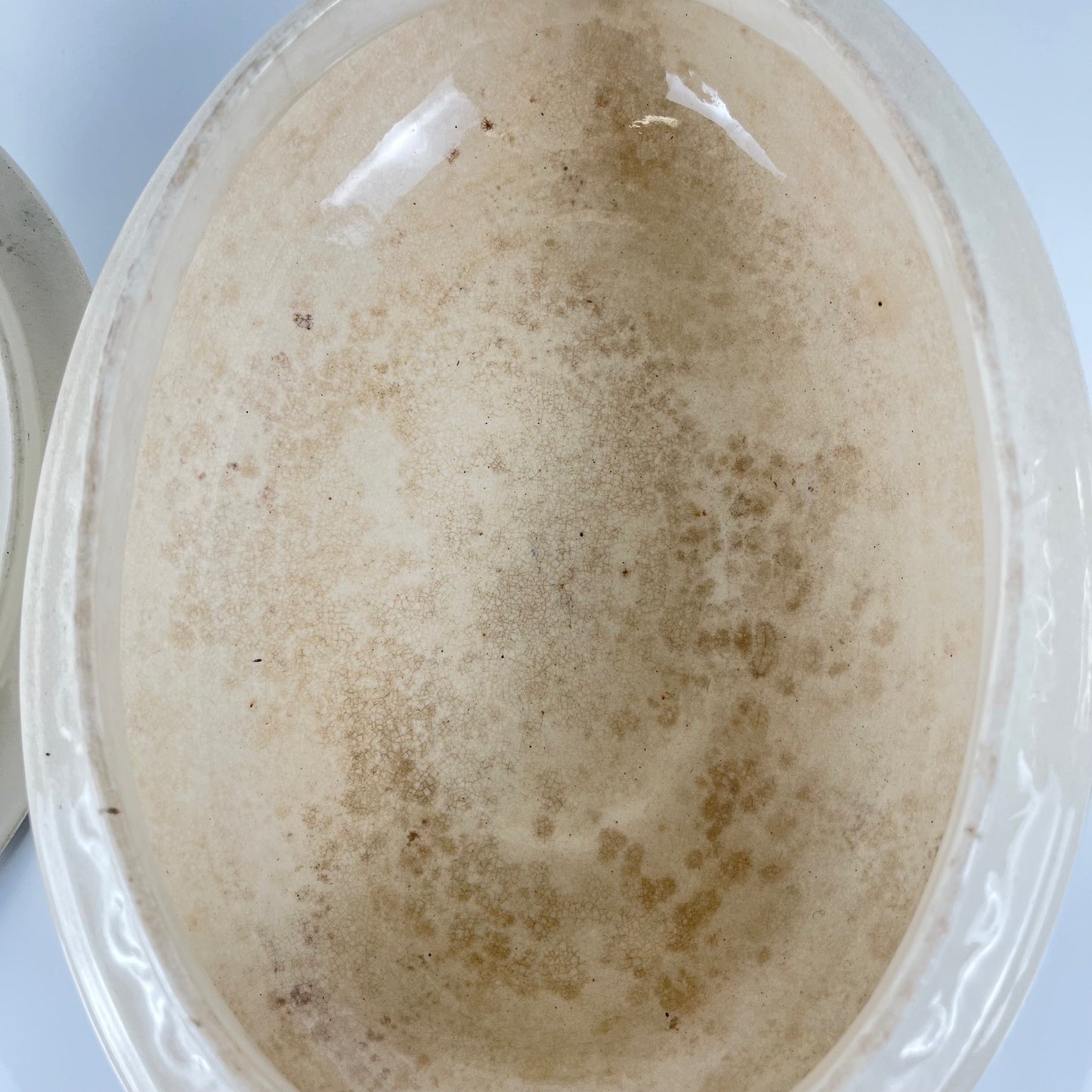 Soupière Salins "Recamier" terre de fer, fin XIXe siècle