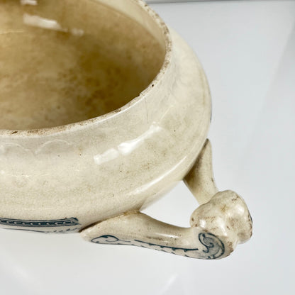 Soupière Salins "Recamier" terre de fer, fin XIXe siècle