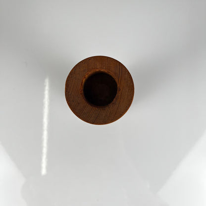 Bougeoir en bois tourné, pin,  Midcentury Modern , 1970