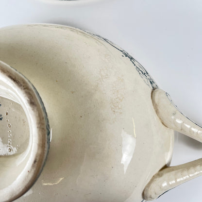 Soupière Salins "Recamier" terre de fer, fin XIXe siècle