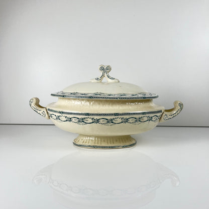 Soupière Salins "Recamier" terre de fer, fin XIXe siècle