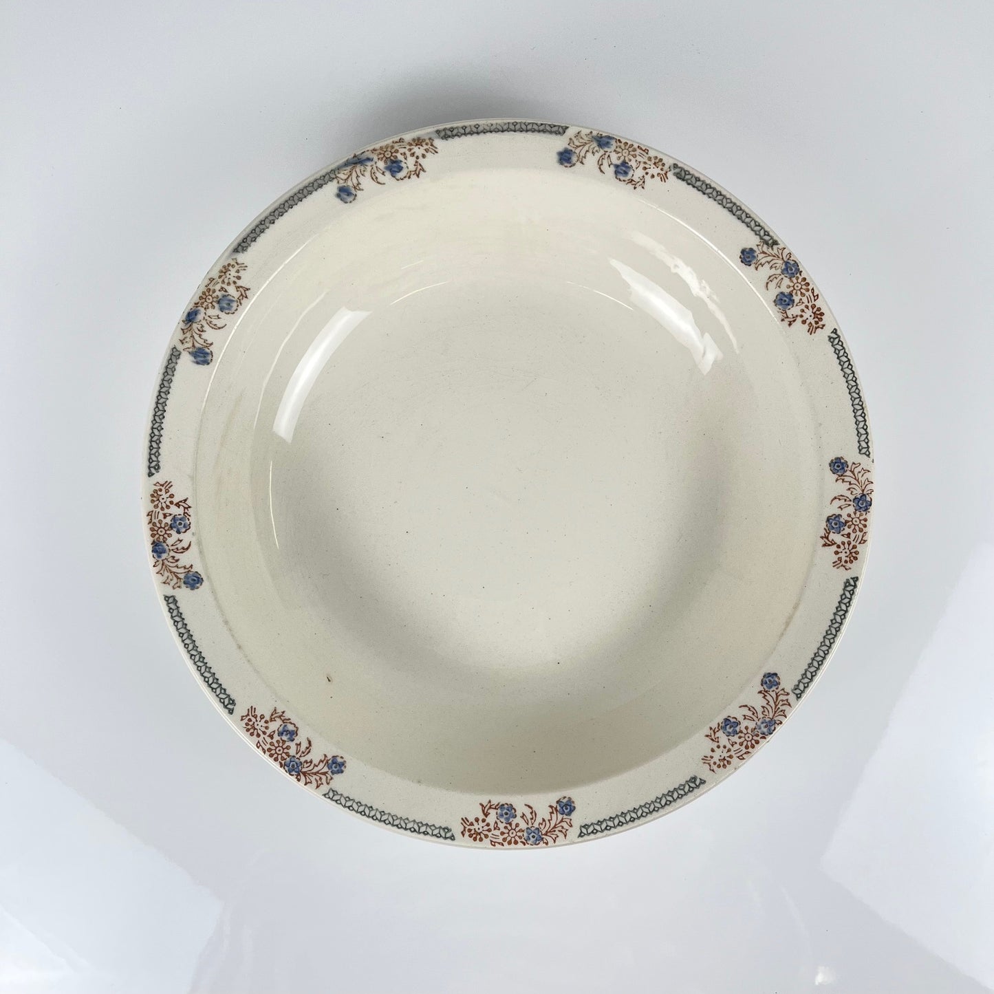 Grand saladier Longwy "Turin", 1950/70