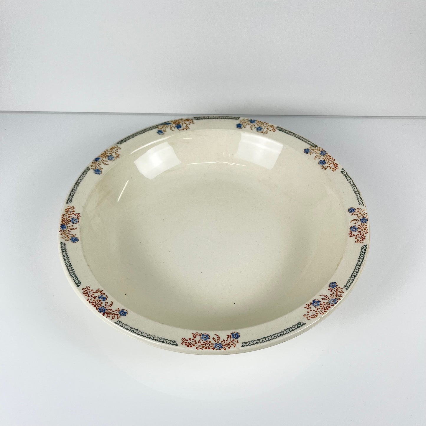 Grand saladier Longwy "Turin", 1950/70