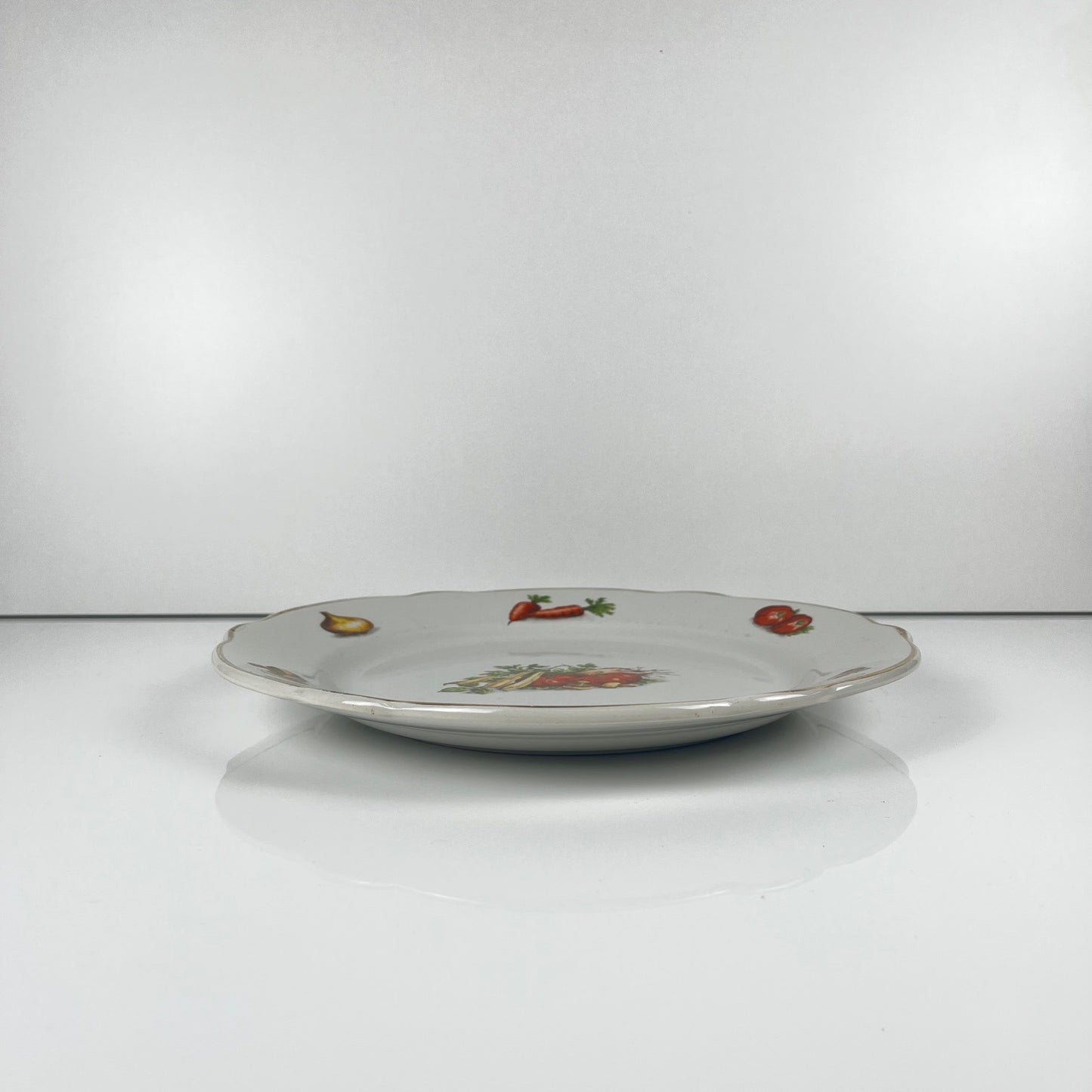 Plat rond KG Lunéville "Le Potager" , 1950/70