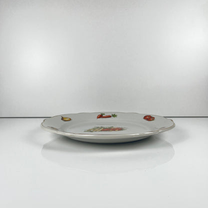 Plat rond KG Lunéville "Le Potager" , 1950/70