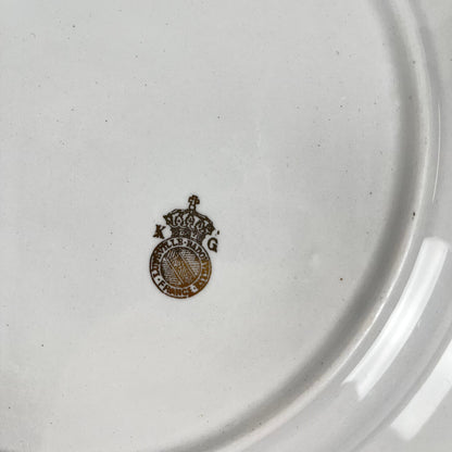 Plat rond KG Lunéville "Le Potager" , 1950/70