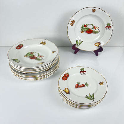 Service pour 6 personnes KG Lunéville "Le Potager" , 1950/70