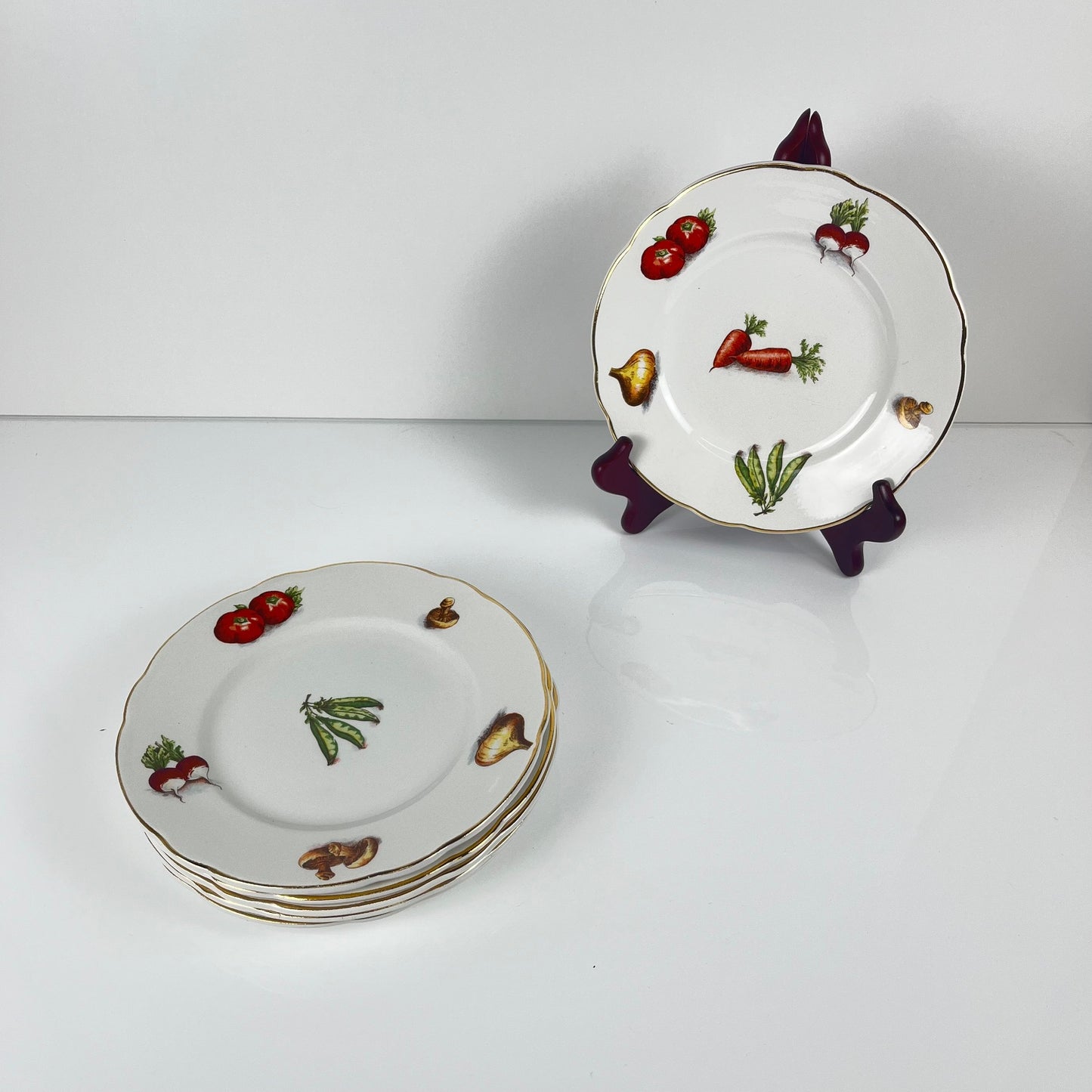 Service pour 6 personnes KG Lunéville "Le Potager" , 1950/70