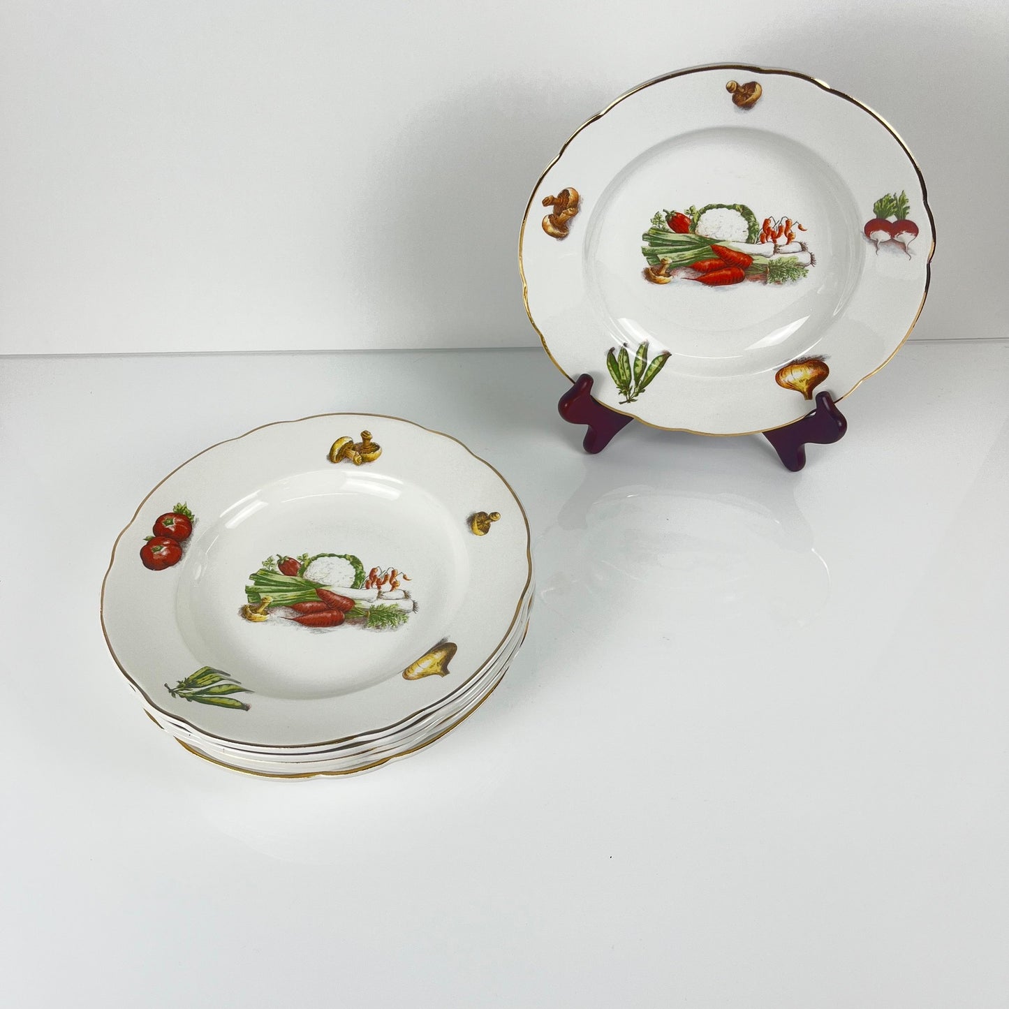 Service pour 6 personnes KG Lunéville "Le Potager" , 1950/70