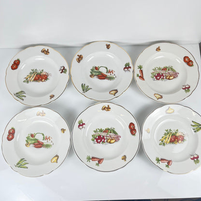 Service pour 6 personnes KG Lunéville "Le Potager" , 1950/70