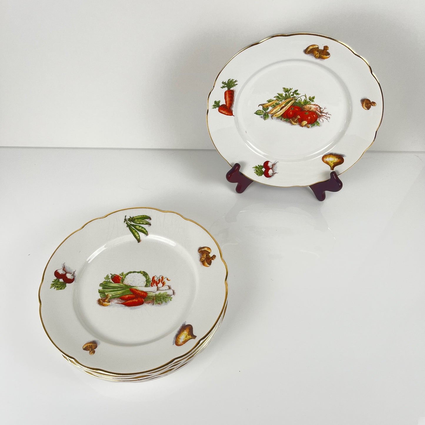 Service pour 6 personnes KG Lunéville "Le Potager" , 1950/70