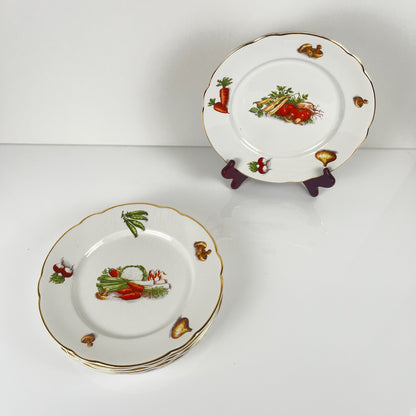 Service pour 6 personnes KG Lunéville "Le Potager" , 1950/70