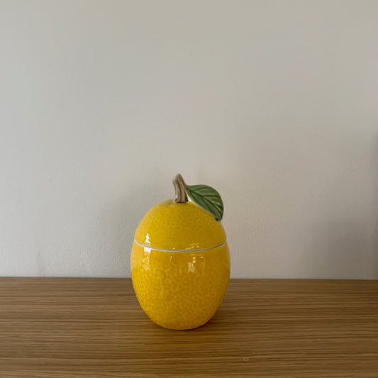 Lemon slip sugar pot / jar