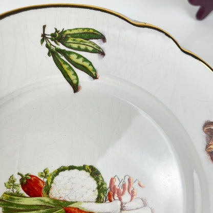 Service pour 6 personnes KG Lunéville "Le Potager" , 1950/70