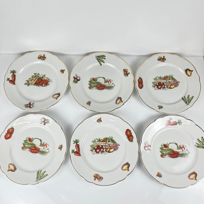 Service pour 6 personnes KG Lunéville "Le Potager" , 1950/70