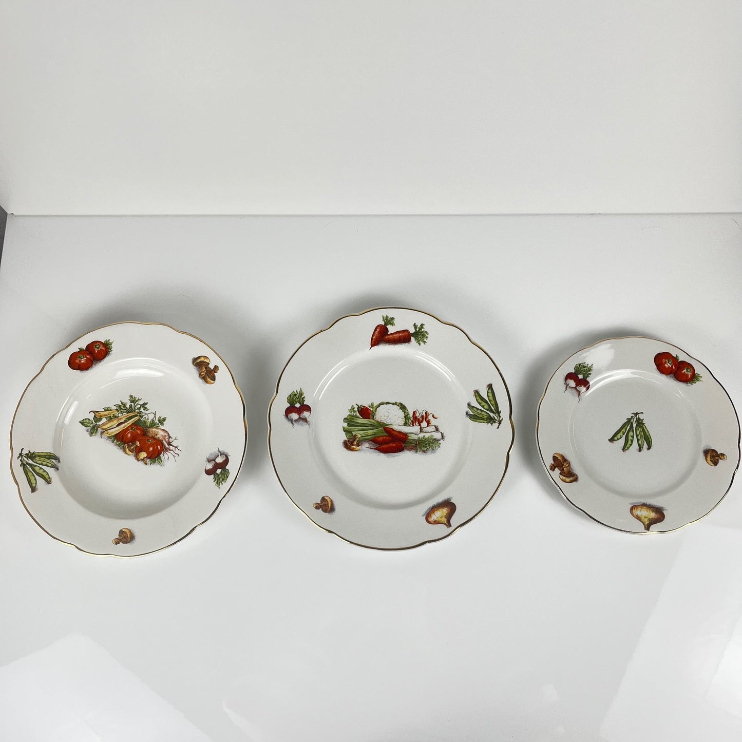 Service pour 6 personnes KG Lunéville "Le Potager" , 1950/70