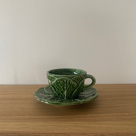 Cabbage Coffee Cup + Saucer