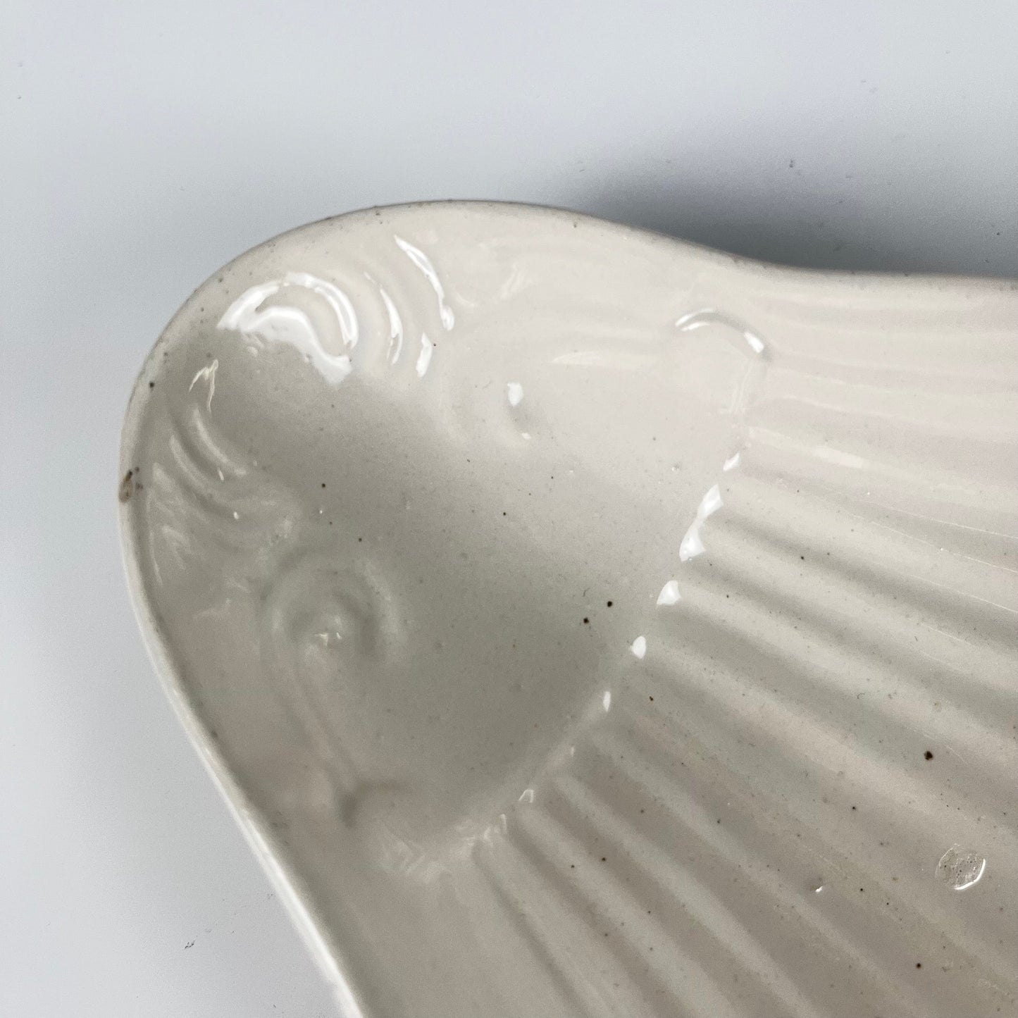 Ramequin coquillage blanc, XXe