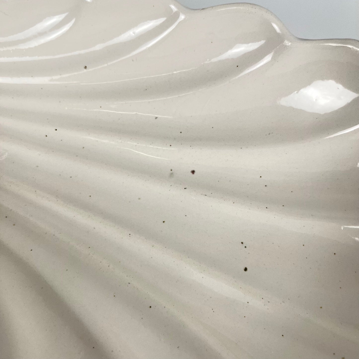 Ramequin coquillage blanc, XXe