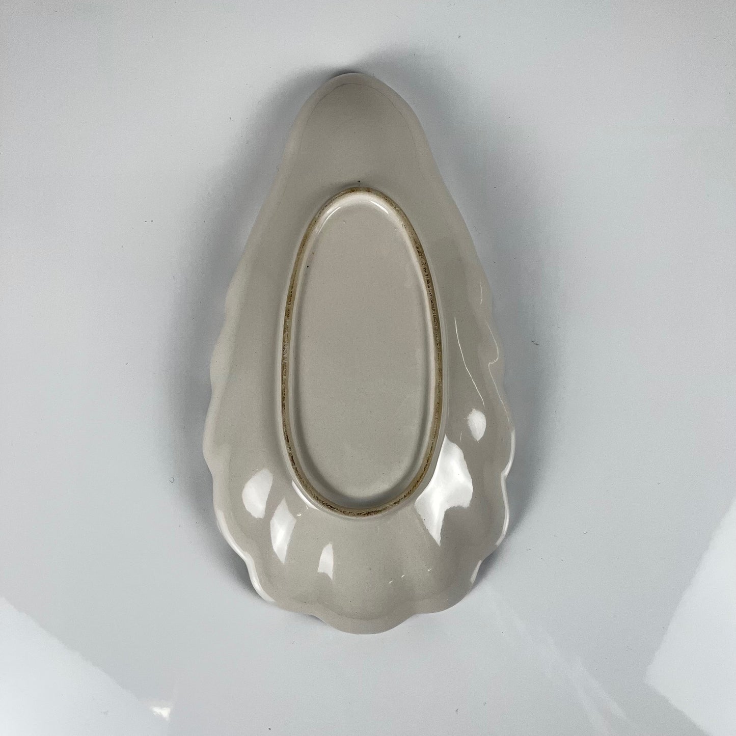 Ramequin coquillage blanc, XXe