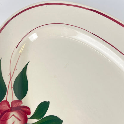 Grand plat ovale Sarreguemines "Samois", début XXe