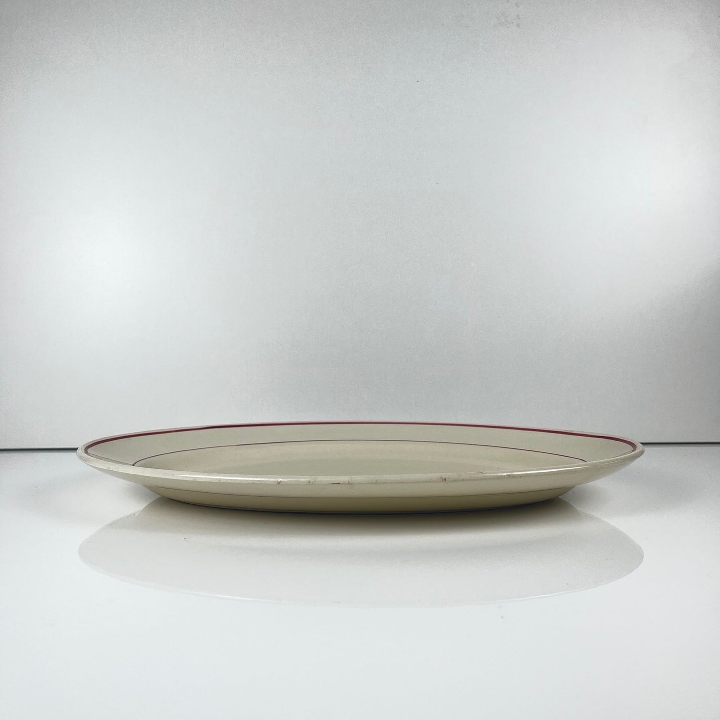 Grand plat ovale Sarreguemines "Samois", début XXe