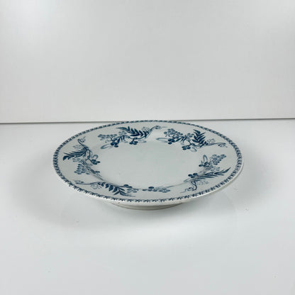 Assiette sur piédouche KG Luneville "Luculus" , Fin XIX-Début XXe