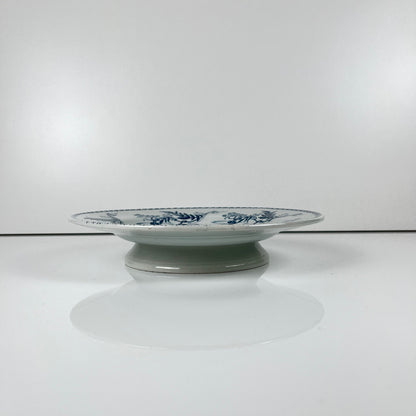 Assiette sur piédouche KG Luneville "Luculus" , Fin XIX-Début XXe